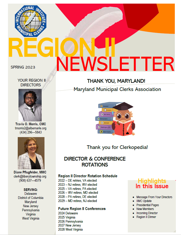 IIMC Region 2 Summer/Fall 2021 Newsletter thumbnail Opens in new window